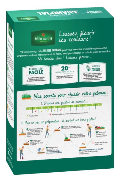 Fleuri - Pelouse Japonaise - Mélange de Fleurs - PACKAGING_3D_VERSO